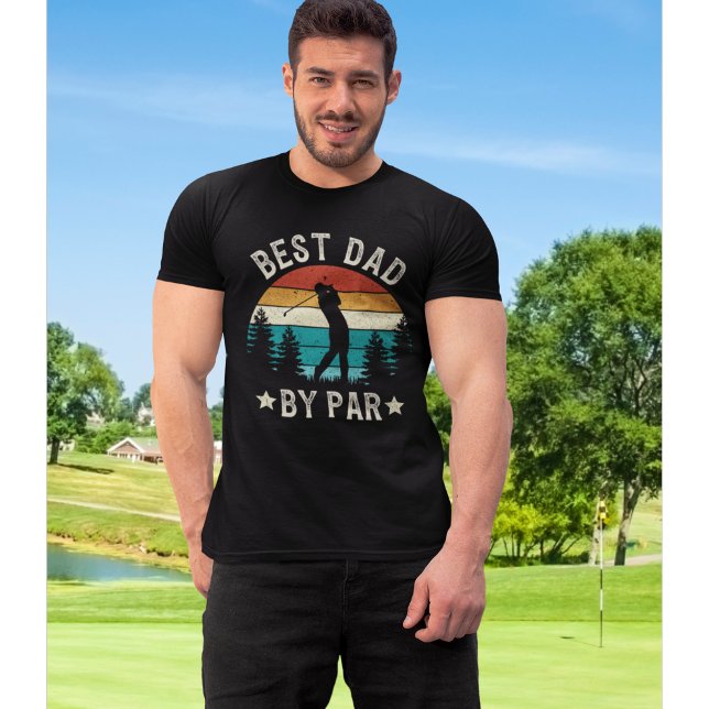 Best Dad By Par Funny Golf Dad T Shirt (Skapare uppladdad)