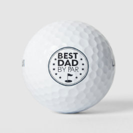 Best Dad By Par Golf Badge Design