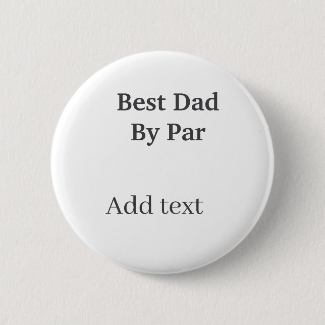 Best dad by par gray black father's day namesimple knapp (Framsida)