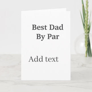 Best dad by par gray black father's day namesimple kort