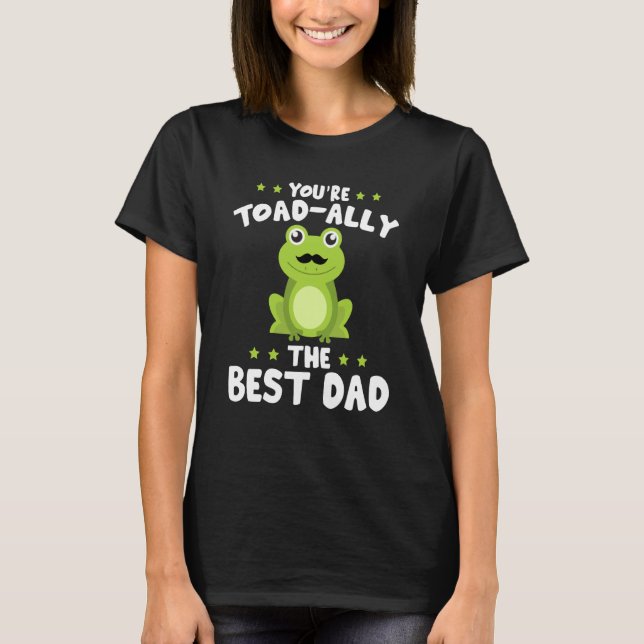 Best Dad Daddy Frog Toad ally Fathers Day Toad Fro T Shirt (Framsida)