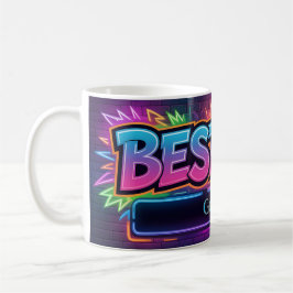 "BEST DAD" Design with Placeholder for Custom Name Kaffemugg