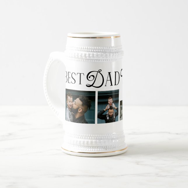 Best Dad Ever 3 Photos Heart fathers Day Gifts Sejdel (Framsida vänster)