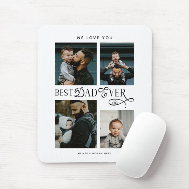  Best Dad Ever 4 Photos Modern Fathers Day Gifts Musmatta (Med mus)