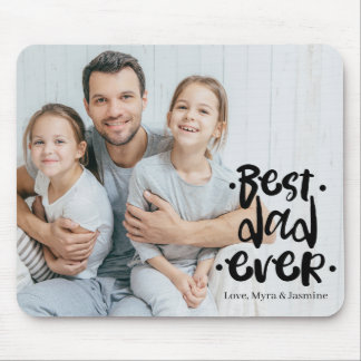 Best Dad Ever Black Custom Photo Gift From Kids  Musmatta