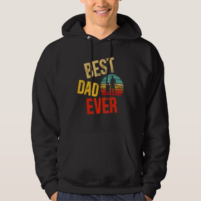 Best Dad Ever  Daddy And Son Dad Fathers Day 2023 Hoodie (Framsida)