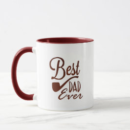 Best Dad Ever Elegant White Mugg