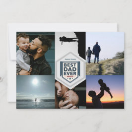 Best Dad Ever Fatherhood Typography Design Julkort
