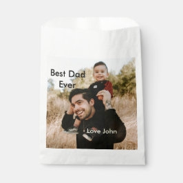 Best dad ever father's dad gift photo name simple