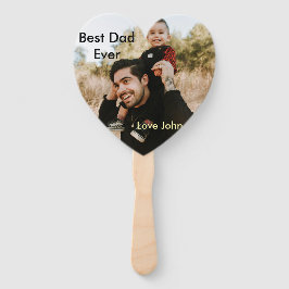 Best dad ever father's dad gift photo name simple