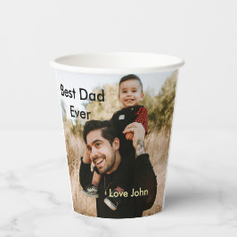 Best dad ever father's dad gift photo name simple