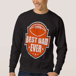 Best Dad Ever Football Style Best Daddy Lång Ärmad Tröja