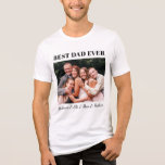 Best Dad Ever Fully Customizable Family Hug Photo T Shirt<br><div class="desc">Best Dad Ever – Fully Customizable Family Hug Photo T-Shirt Celebrate the love of family with this heartfelt t-shirt featuring a touching photo of a dad embraced by his family and the message “Best Dad Ever.” The design is fully customizable, allowing you to add your photo, your text and the...</div>
