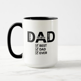 Best Dad Ever Funny Fathers Day Coffee Mug Mugg