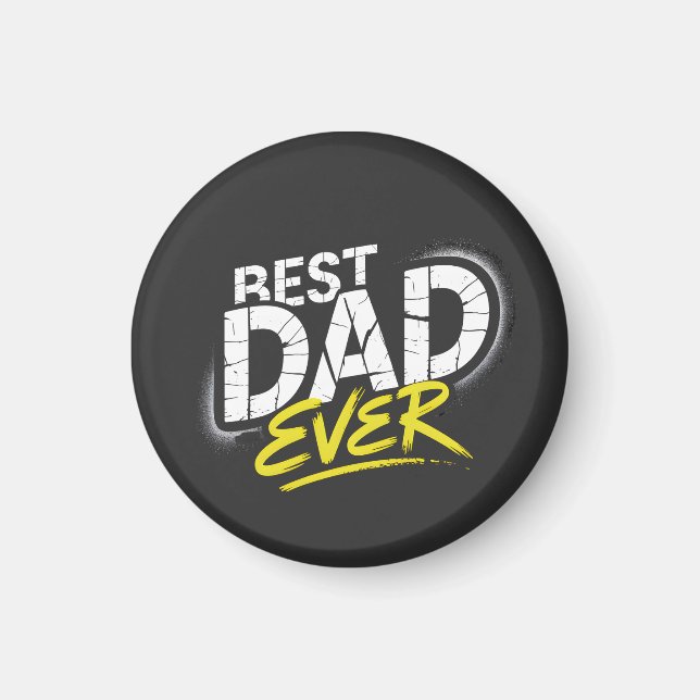 Best Dad Ever Graffiti Art Magnet (Framsidan)