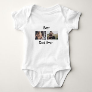 best dad ever happy father's day add your photo  t shirt