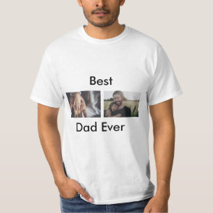 best dad ever happy father's day add your photo t shirt