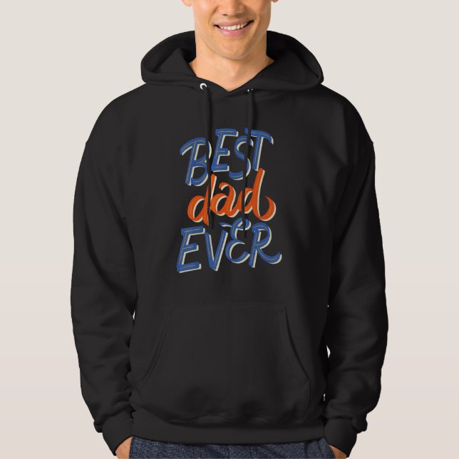Best dad ever kid style hoodie (Framsida)