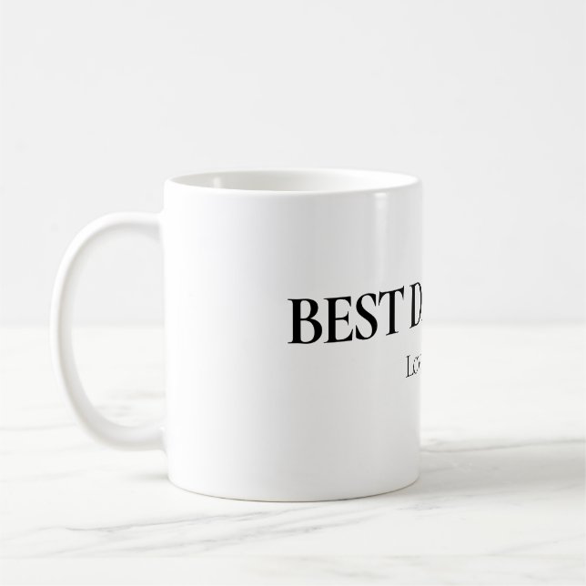 Best Dad Ever Personalized Mug Kaffemugg (Vänster)