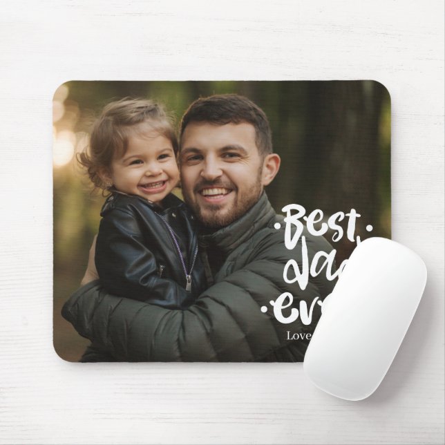 Best Dad ever Photo Father's Day Gift Daughter Musmatta (Med mus)