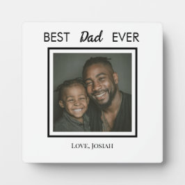 Best Dad Ever Tabletop Plaque with Easel