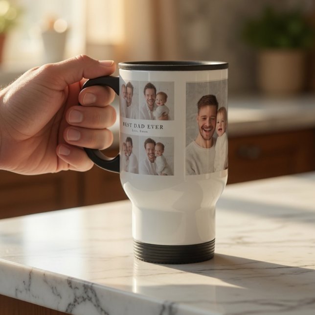 Best Dad Ever Travel Mug | Personalized Photo Gift Resemugg (Skapare uppladdad)