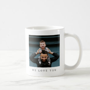 Best Dad Ever Två Foto Personlig Minnesgåva Kaffemugg