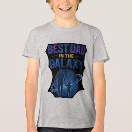 Best Dad in the Galaxy – Father and Son Earth T Shirt