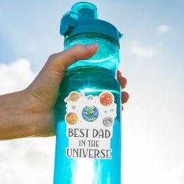 Best Dad in The Universe Funny Quote Fathers Day Klistermärken