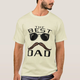 best dad moustache lunette de soleil famille papa t shirt