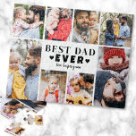 Best Dad Photo Collage Pussel<br><div class="desc">Personalized "Best Dad Ever" Jigsaw Puzzle with Photo Collage. This fun and stylish jigsaw puzzle is a perfect way to showcase cherished memories. The design features space for eight photos, arranged in a border around the edge while keeping the focus on the meaningful text in the center. At the center,...</div>