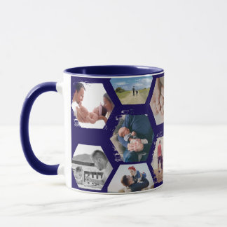"Best Dad Since" fotos y fecha personalizable Mugg