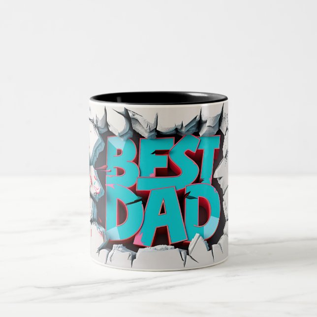 Best dad Två-Tonad mugg (Center)