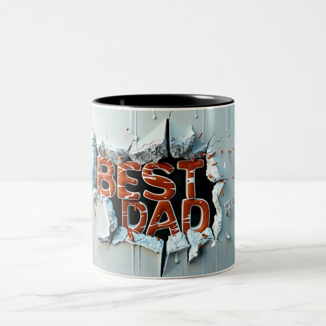 Best dad Två-Tonad mugg (Center)