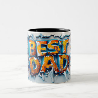 Best dad Två-Tonad mugg