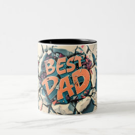Best dad Två-Tonad mugg