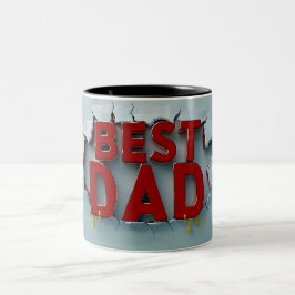 Best dad Två-Tonad mugg