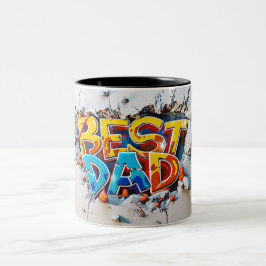 Best dad Två-Tonad mugg