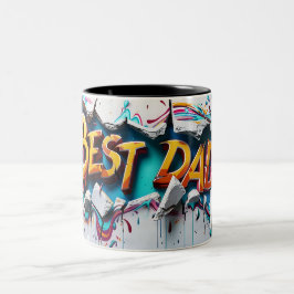 Best dad Två-Tonad mugg
