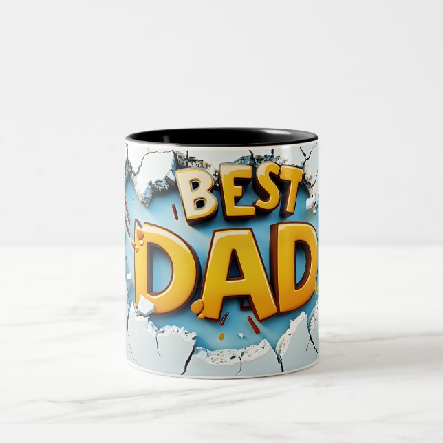 Best dad Två-Tonad mugg (Center)