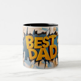 Best dad Två-Tonad mugg