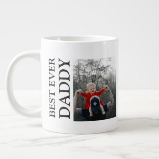 Best Daddy Ever Photo Mug, Custom Father birthday Jumbo Mugg