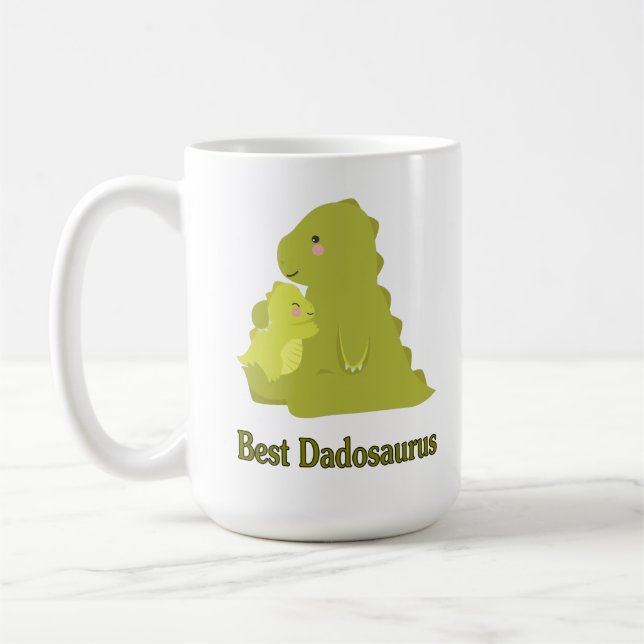 Best Dadosaurus Far Pappa Mugg (Vänster)