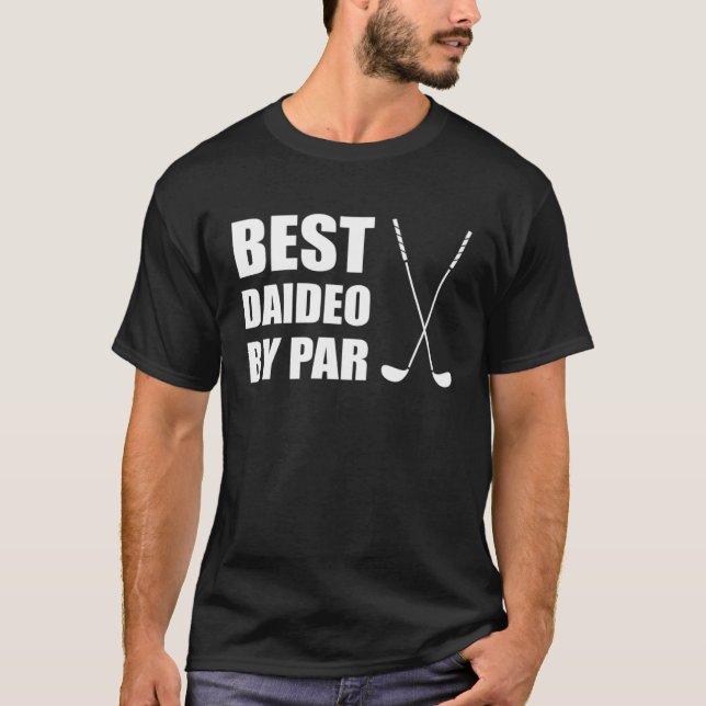 Best Daideo By Par Irish Grandpa Golfer Pun T Shirt (Framsida)