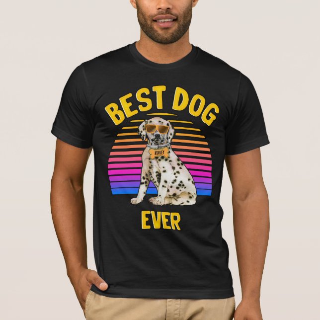 Best Dalmatian Hund någonsin Retro T-Shirt (Framsida)