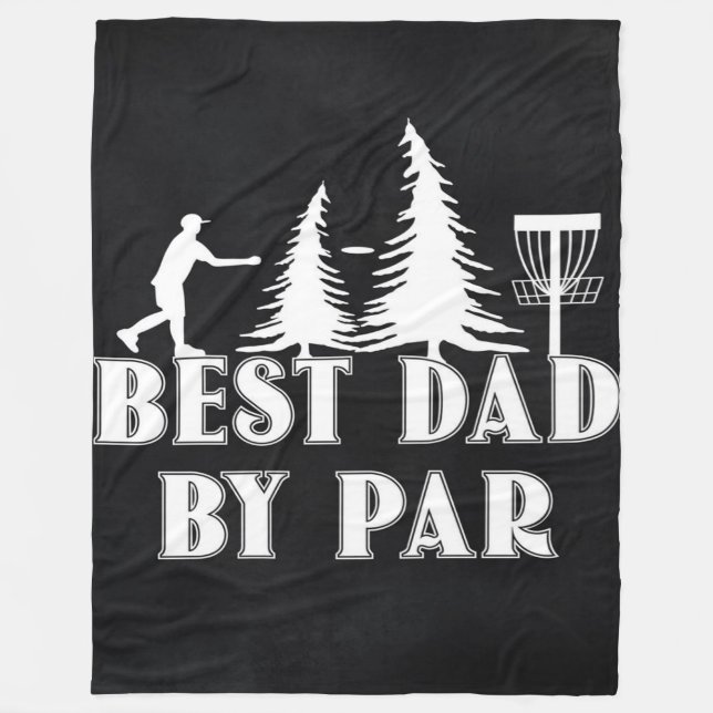 Best Disk Golf Pappa Golfer| Lusnygåva till Pappa Fleecefilt (Framsidan)