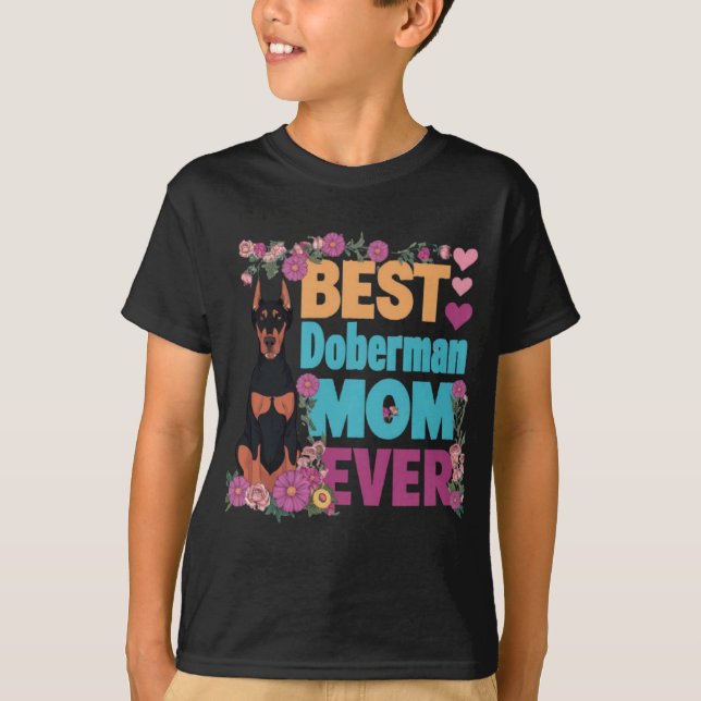 Best Doberman Mamma någonsin T Shirt (Framsida)