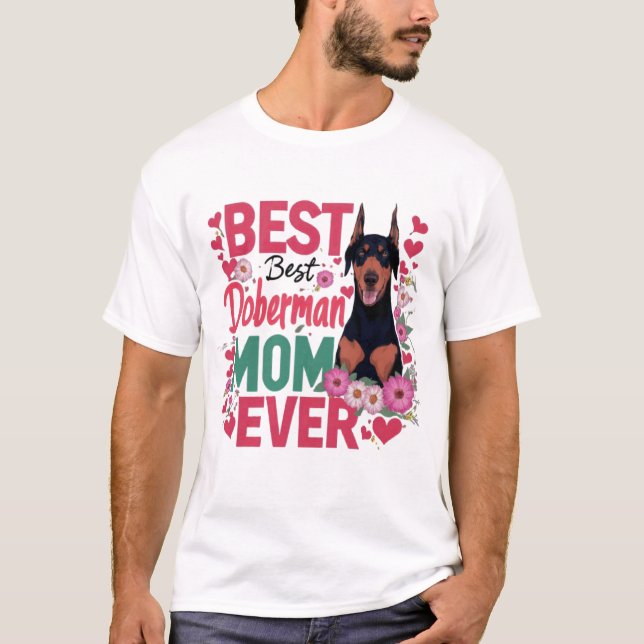 Best Doberman Mamma någonsin T Shirt (Framsida)
