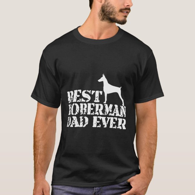 Best Doberman Pappa någonsin 92 T Shirt (Framsida)