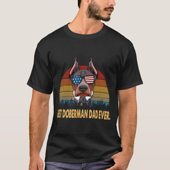 Best Doberman Pappa någonsin T Shirt (Framsida)
